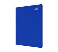 2027 Calendar Year Planner - 12 Month A4 Day-to-Page Diary - Hard Cover in Blue - Collins Debden Essential Range (ESSA41.60-27)