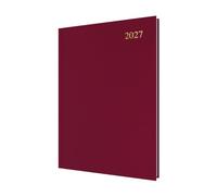 2027 Calendar Year Planner - 12 Month A4 Day-to-Page Diary - Hard Cover in Brown - Collins Debden Essential Range (ESSA41.78-27)