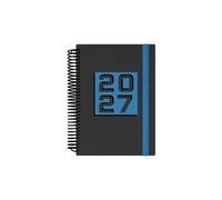 2027 Calendar Year Planner - 12 Month A5 Day-to-Page Diary - Hard Cover in Blue - Collins Debden Delta Range (FP51.60-27)