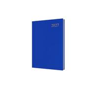 2027 Calendar Year Planner - 12 Month A5 Day-to-Page Diary - Hard Cover in Blue - Collins Debden Essential Range (ESSA51.60-27)