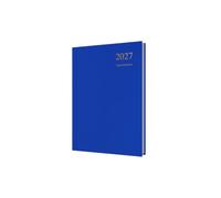 2027 Calendar Year Planner - 12 Month A5 Day-to-Page Diary - Hard Cover in Blue - Collins Debden Essential Range (ESSA51A.60-27)