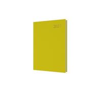 2027 Calendar Year Planner - 12 Month A5 Day-to-Page Diary - Hard Cover in Yellow - Collins Debden Essential Range (ESSA51.45-27)