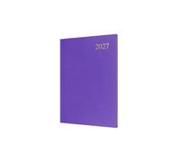 2027 Calendar Year Planner - 12 Month A5 Week-to-View Diary - Hard Cover in Purple - Collins Debden Essential Range (ESSA53.55-27)