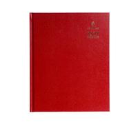 2027 Calendar Year Planner - 12 Month Quarto Week-to-View Diary - Hard Cover in Red - Collins Debden Standard Desk Range (A36.15-27)
