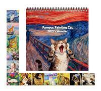 2027 Cat Calendar, Funny Famous Art Parody Wall Calendar For Cat Lovers | 2027 Calendar,Planning Tool, Cat Theme 21x42cm,Thick & Sturdy Paper | Gift For Cat Lovers, , Women, Kids