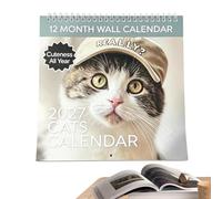 2027 Cat Calendar January to December 2027 Spiral Binding