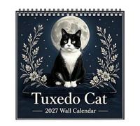 2027 Cat Wall Calendar - Kitten Planner, 12 Month Cats Planner | 2027 Cat Wall Calendar, Spiral Calendar Kitten Organizer, Black White Kitten Planner for Home Classroom Dormitory