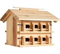 2027 CEDAR ALPHA Purple Martin House with 12 Rooms, Western Red Cedar