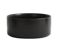 2027 Ceramic Cat Bowl - Daily Feeding Bowl for Cats Small Dogs & Cleaning Feeding Solution (Black, 13 cm x 5 cm)