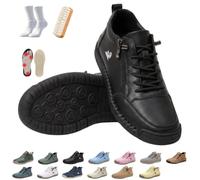 2027 Comfortable Orthopedic Barefoot Sneakers + Zipper Leather | Montela Shoes Women's Orthopedic Sneakers, Unisex Orthopedic Shoes, For Everyday Life, Travel & Longer Walks