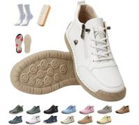 2027 Comfortable Orthopedic Barefoot Sneakers + Zipper Leather | Montela Shoes Women's Orthopedic Sneakers, Unisex Orthopedic Shoes, For Everyday Life, Travel & Longer Walks