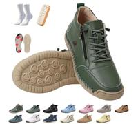 2027 Comfortable Orthopedic Barefoot Sneakers + Zipper Leather | Montela Shoes Women's Orthopedic Sneakers, Unisex Orthopedic Shoes, For Everyday Life, Travel & Longer Walks