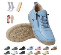 2027 Comfortable Orthopedic Barefoot Sneakers + Zipper Leather | Montela Shoes Women's Orthopedic Sneakers, Unisex Orthopedic Shoes, For Everyday Life, Travel & Longer Walks