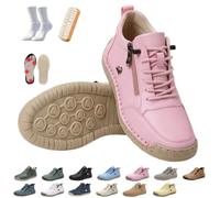 2027 Comfortable Orthopedic Barefoot Sneakers + Zipper Leather | Montela Shoes Women's Orthopedic Sneakers, Unisex Orthopedic Shoes, For Everyday Life, Travel & Longer Walks