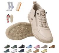 2027 Comfortable Orthopedic Sneakers Barefoot Shoes + Zipper Leather | Orthopedic Shoes Women'S Sneakers, Barefoot Shoes Sneakers, Light Wide & Flexible Sole Comfortable In Everyday Life