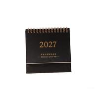 2027 Desk Calendar S for M L Fresh Creative Design Paper Minimalist | Coated art paper for durable for daily planning fits office home study multiple color options