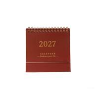 2027 Desk Calendar S M L Fresh Creative Design Paper Planner | Coated art paper for durable minimalist color options Functional for office home or dorm