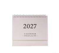 2027 Desk Calendar S M L Fresh Creative Design Paper Planner | Coated art paper for durable minimalist color options Functional for office home or dorm
