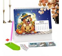 2027 Desktop Calendar - DIY Animal Pattern, Rhinestone Painting Planner, Twelve Month Schedule | Creative Crafting Project Kids, Artistic Organizer For Adults Home School Room Desk Decoration
