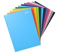 2027 Diary A4 2 Pages a Day Hardback Planner with Ribbon Bookmark (Sky)