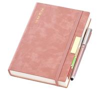 2027 Diary A5 Page a Day,Diary 2027 from Jan to Dec,Full Year Planner 2027,Hardcover Daily Planner with Colorful Monthly Tabs,Pen,Pen Loop, Inner Pocket, Bookmarks (Pink)