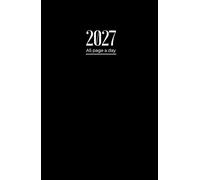 2027 Diary A5 Page A Day: One Page Per Day To View Dated From Jan 2027 To Dec 2027 | Perfect For Appointments, Reminders, Scheduling ... Black Cover Design
