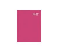 2027 Diary A5 Week Day Per Page - Pink Hardcover Casebound Daily Planner