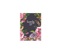 2027 Diary A5 Week To View Organiser - Navy Floral Hardcover Weekly Planner