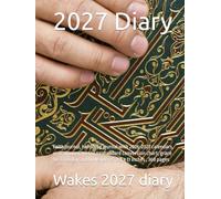 2027 Diary: Faith journal, hardcopy journal with 2026-2027 calendars, year planner, metric to standard conversion chart, grace for each day with bible verses, 8.5 x 11 inches, 369 pages