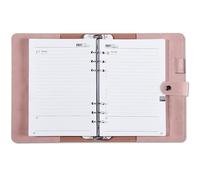 2027 Diary Page a Day Refillable, A5 Organiser Daily Planner, Jan-Dec 2027, Day per Page with Time Slots, Monthly Tabs, Notes, Contact, Multi-Pocket, Pen Loop & Softcover For Home, Office & School