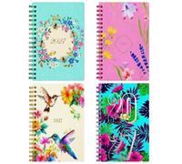 2027 Diary Slim Week to View Spiral 10cm x 17cm Hardback Planner (Flowers)