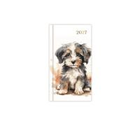 2027 Diary Watercolour Yorkie Planner - Pocket Week to View Organiser