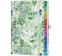 2027 Diary Week to View A6, Pocket Size(4.1" × 6.3") - Spring Garden