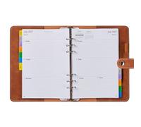 2027 Diary Week to View Refillable A5 Organiser, Week on 2 Pages Jan-Dec, Weekly & Monthly Planner with Tabs, Notes, Contact, Password, UK Holiday, Multi-Pocket & Pen Loop for School Family Work