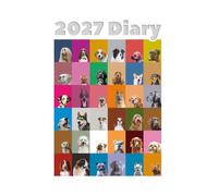 2027 DOG BREEDS DIARY: Canine Lovers Weekly & Monthly Planner - Week to View on 2 Pages - January to December - 6" x 9"