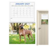2027 Dog Calendar Wall 12 Month Jan - Dec 2017 Funny Decorative Animal
