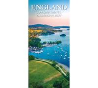2027 England Calendar: England Appointments - Slim Wall Calendar - Hanging Calendar - Month to View - 12 Month - Wiro Bound