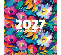 2027 Family Organiser Square Wall Calendar Planner 5 Column Appointments