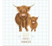 2027 Family Organiser Square Wall Calendar Planner 5 Column Appointments