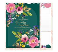 2027 Floral Family Organiser Calendar with Shopping List & Notes Pad