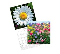 2027 Flower Wall Calendar - 12 Month Planner | Floral Design, Hangable11x11