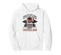 2027 Football Senior mom from the first snap to final season Pullover Hoodie