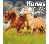 2027 Horses 12"x12" Wall Calendar for Planning and Scheduling