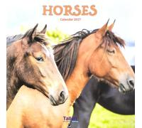 2027 Horses Square Wall Calendar Planner Organiser Equestrian Show Racing