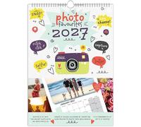 2027 Insert Your Own Photos A4 Print DIY Wall Calendar Photo Favourites