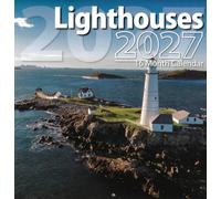 2027 Lighthouses 12"x12" Wall Calendar for Planning and Scheduling