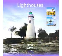 2027 Lighthouses Square Wall Calendar 16 Month Planner Organiser Home Office
