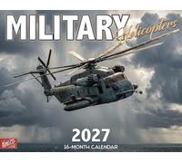 2027 Military Helicopters Wall Calendar - 16-Month Aviation Photography | Apache, Black Hawk, Chinook and military helicopter Large 14x11, 16-month. Monster Calendars | The King Company.