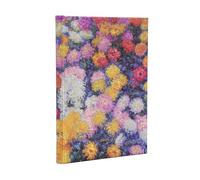 2027 Monet’s Chrysanthemums Midi 18-Month Hardcover Dayplanner (Elastic Band Closure) Horizontal