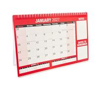2027 Month to View Desktop Planner Calendar with Section for Notes and Dates to Remember 8148